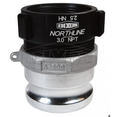 Dixon Type A Swivel Adapter, 2-1/2 in, Adapter x Female NST NH, Aluminum G250-A-ALNST